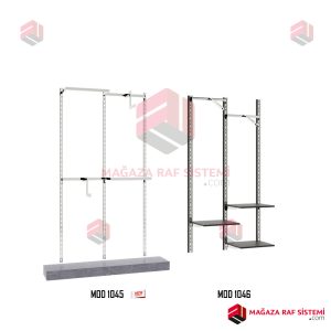 MOD 1045-1046 Konik & İtalyan Konik Raf & Askı Duvar Sistemi - Görsel 3