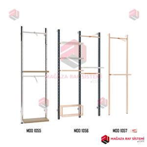 MOD 1055-1056-1057 Raf & Askı Duvar Sistemi - Görsel 3