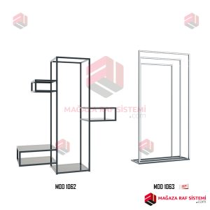 MOD 1062-1063 Vitrin Raf Sistemi - Görsel 3